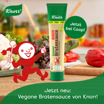 Knorrli pr&auml;sentiert die neue vegane Bratensauce von Knorr