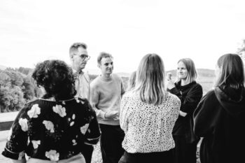 SPiNNWERKer:innen im Gespr&auml;ch